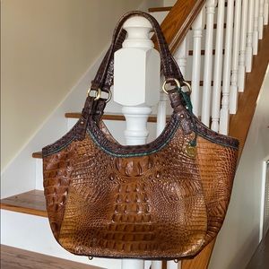 Brahmin Brown Leather Pocketbook